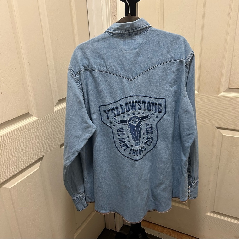Wrangler Yellowstone Light Blue Denim Shirt